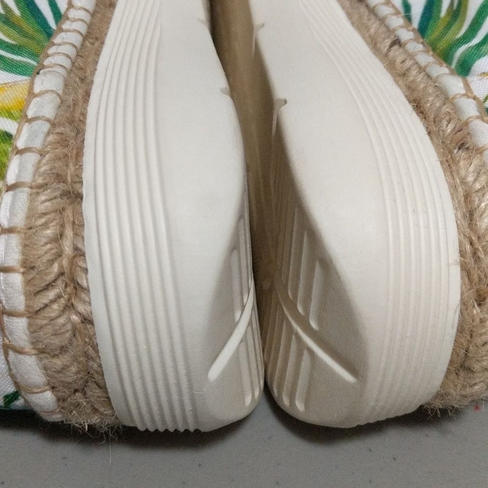 Free People Jackson tropical print lace up summer espadrille sneakers 39 - Picture 6 of 12